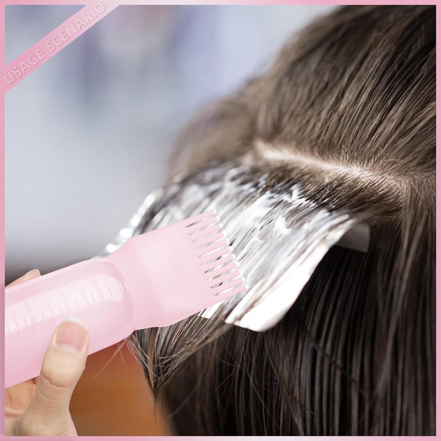 Root Comb Applicator Bottle for Hair Dye & Oil
