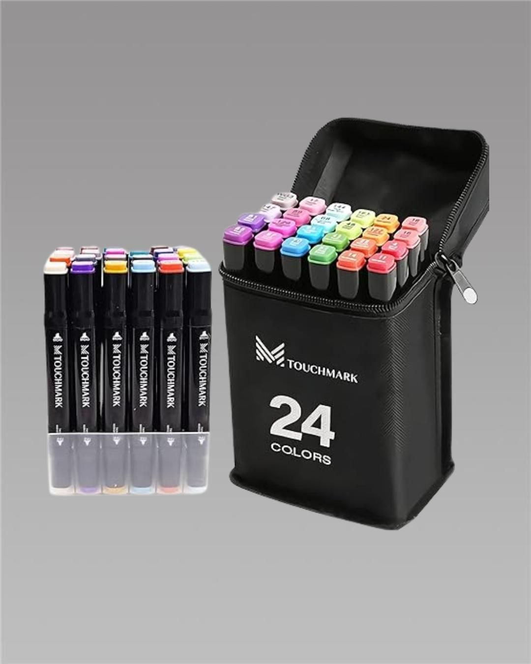 Twin Head Pen Set for Sketching (80 Colors) - Multicolor 24 Pcs